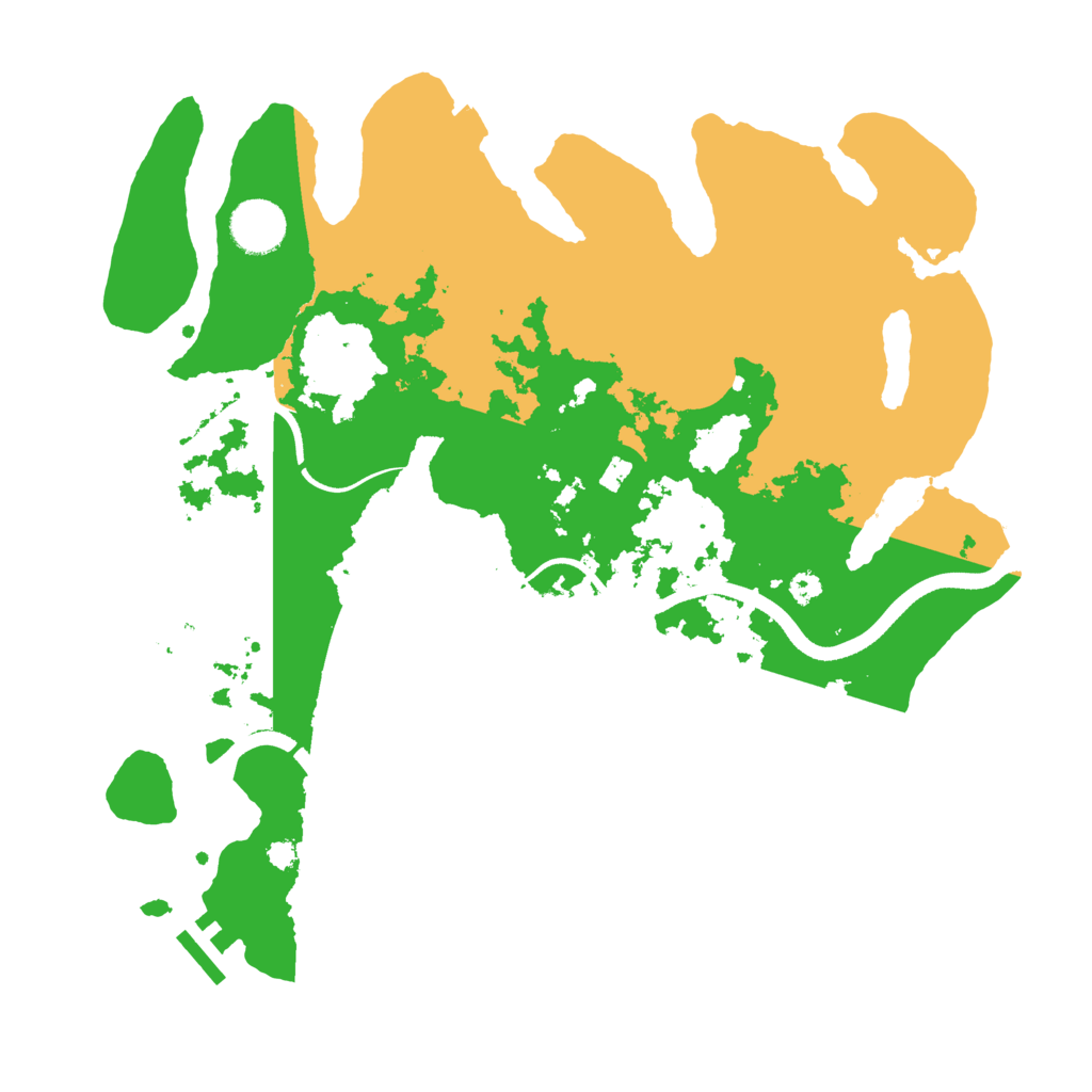 Biome Rust Map: Procedural Map, Size: 3500, Seed: 395731586