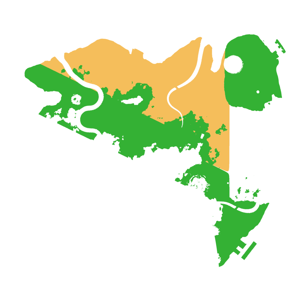 Biome Rust Map: Procedural Map, Size: 3000, Seed: 7066