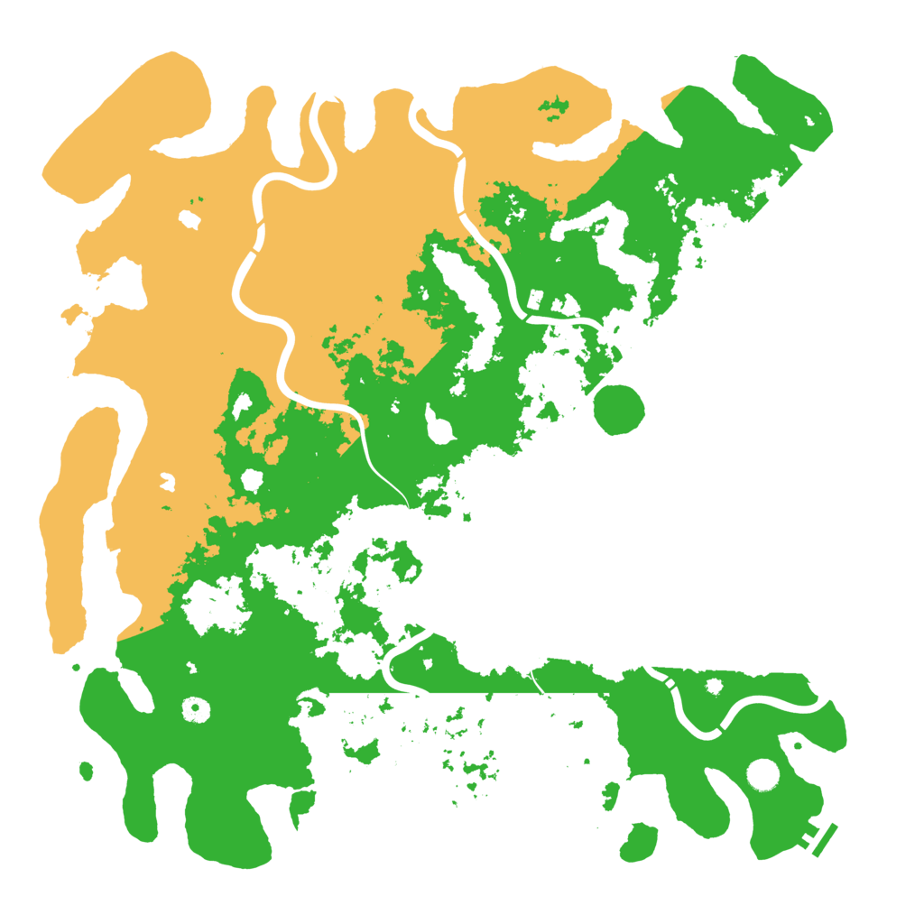 Biome Rust Map: Procedural Map, Size: 5000, Seed: 737477638