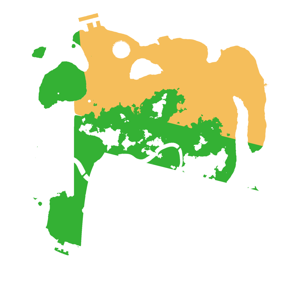 Biome Rust Map: Procedural Map, Size: 3000, Seed: 834848925