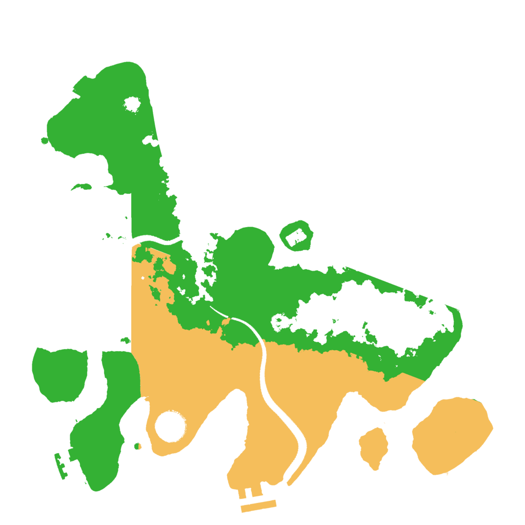 Biome Rust Map: Procedural Map, Size: 3000, Seed: 244590