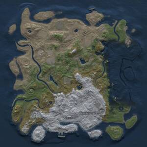 Thumbnail Rust Map: Procedural Map, Size: 4500, Seed: 755063559, 17 Monuments