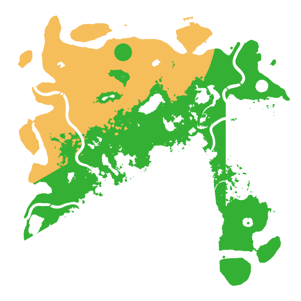 Biome Rust Map: Procedural Map, Size: 4500, Seed: 755063559
