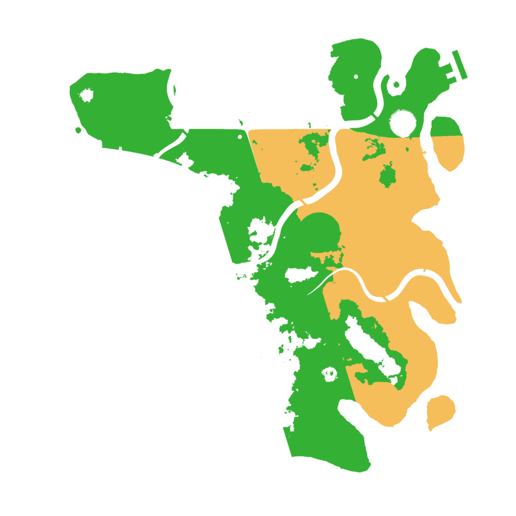 Biome Rust Map: Procedural Map, Size: 3500, Seed: 62037153