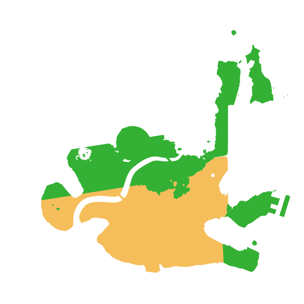 Biome Rust Map: Procedural Map, Size: 2500, Seed: 1834213941