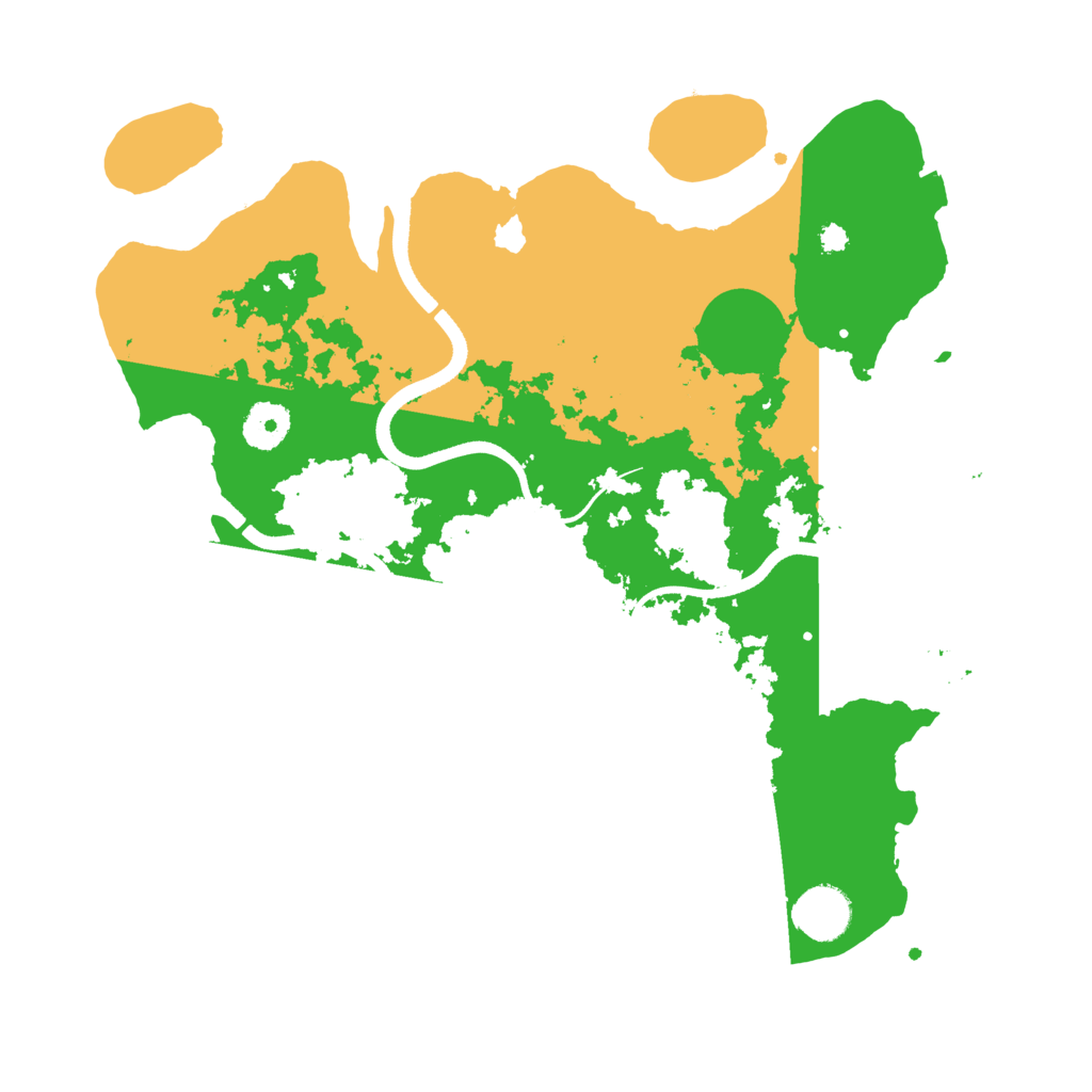 Biome Rust Map: Procedural Map, Size: 3500, Seed: 541439177