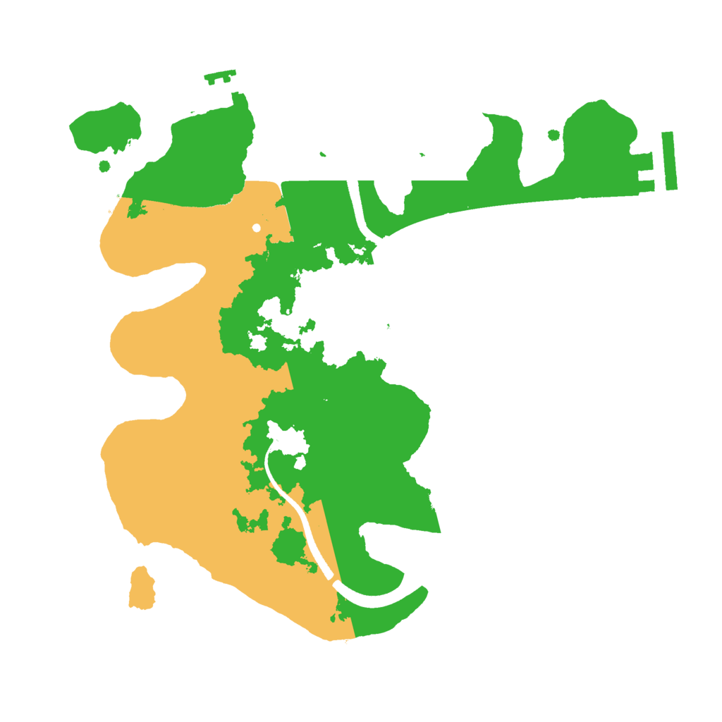 Biome Rust Map: Procedural Map, Size: 2500, Seed: 2029730330