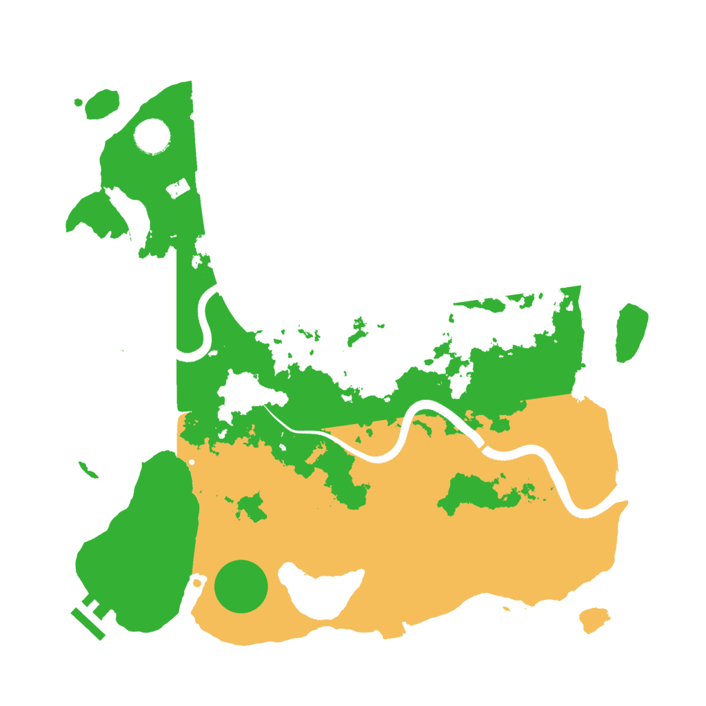 Biome Rust Map: Procedural Map, Size: 3500, Seed: 2094602622