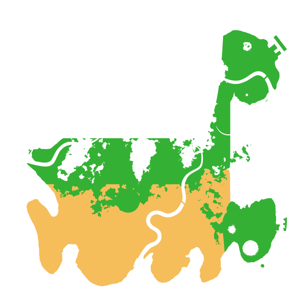Biome Rust Map: Procedural Map, Size: 3500, Seed: 21737