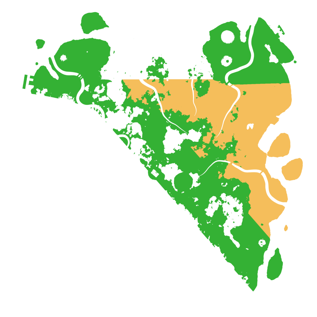 Biome Rust Map: Procedural Map, Size: 4500, Seed: 201107455