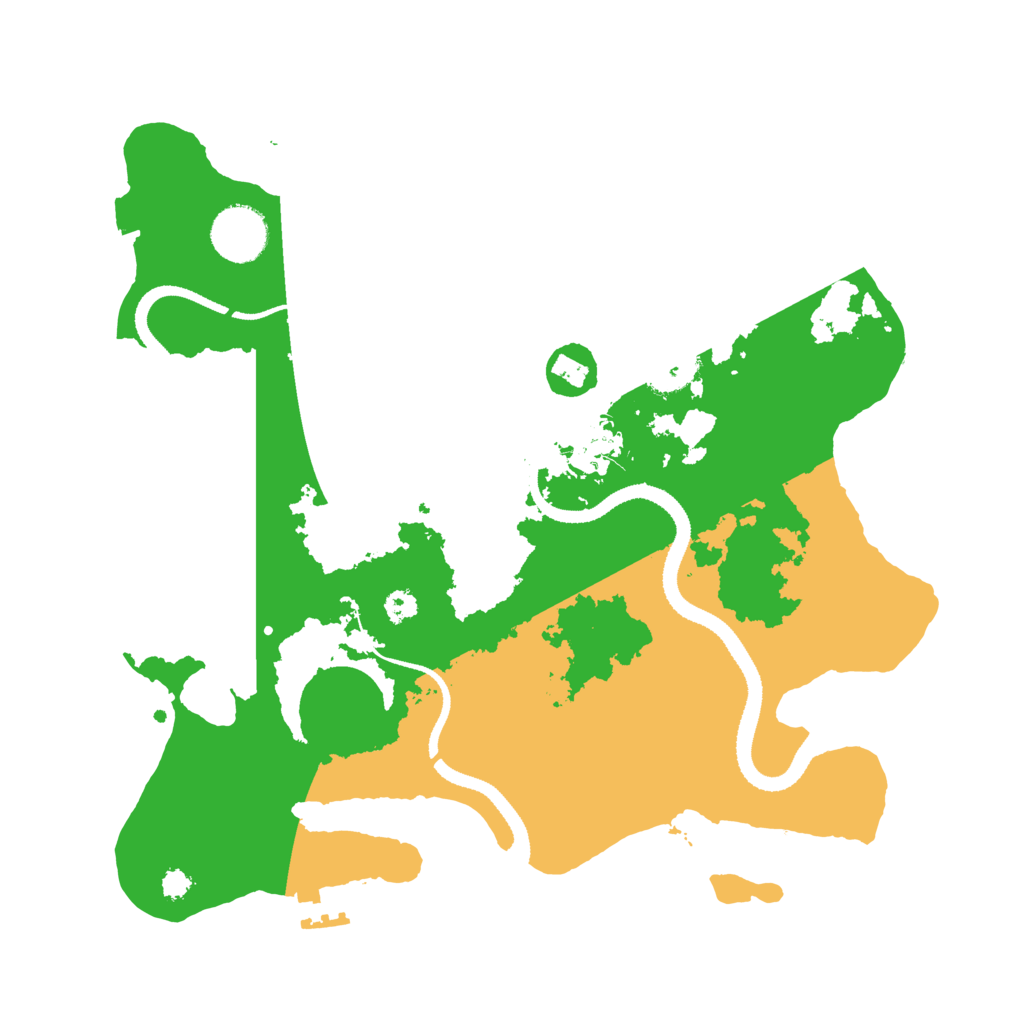 Biome Rust Map: Procedural Map, Size: 3200, Seed: 133333