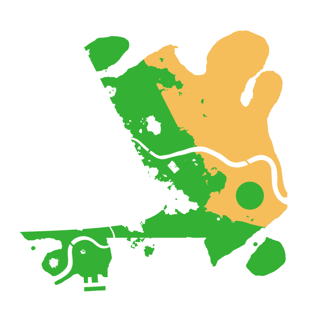 Biome Rust Map: Procedural Map, Size: 3000, Seed: 1394879477