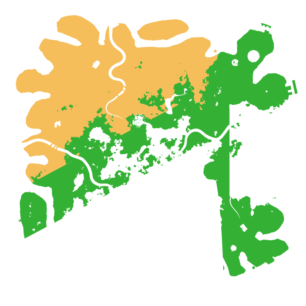 Biome Rust Map: Procedural Map, Size: 4500, Seed: 480597