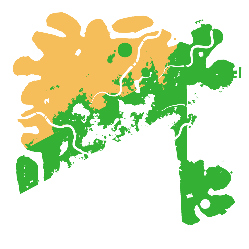 Biome Rust Map: Procedural Map, Size: 4500, Seed: 480597