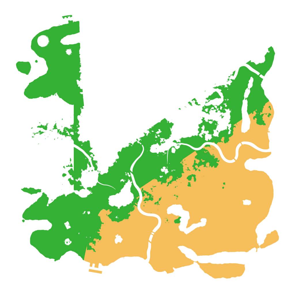 Biome Rust Map: Procedural Map, Size: 4500, Seed: 857016990