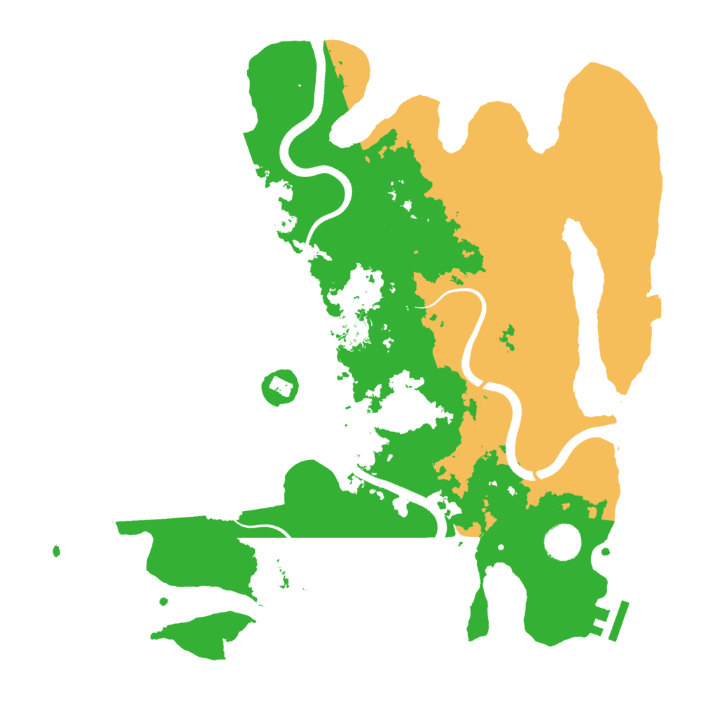 Biome Rust Map: Procedural Map, Size: 3500, Seed: 1839849139