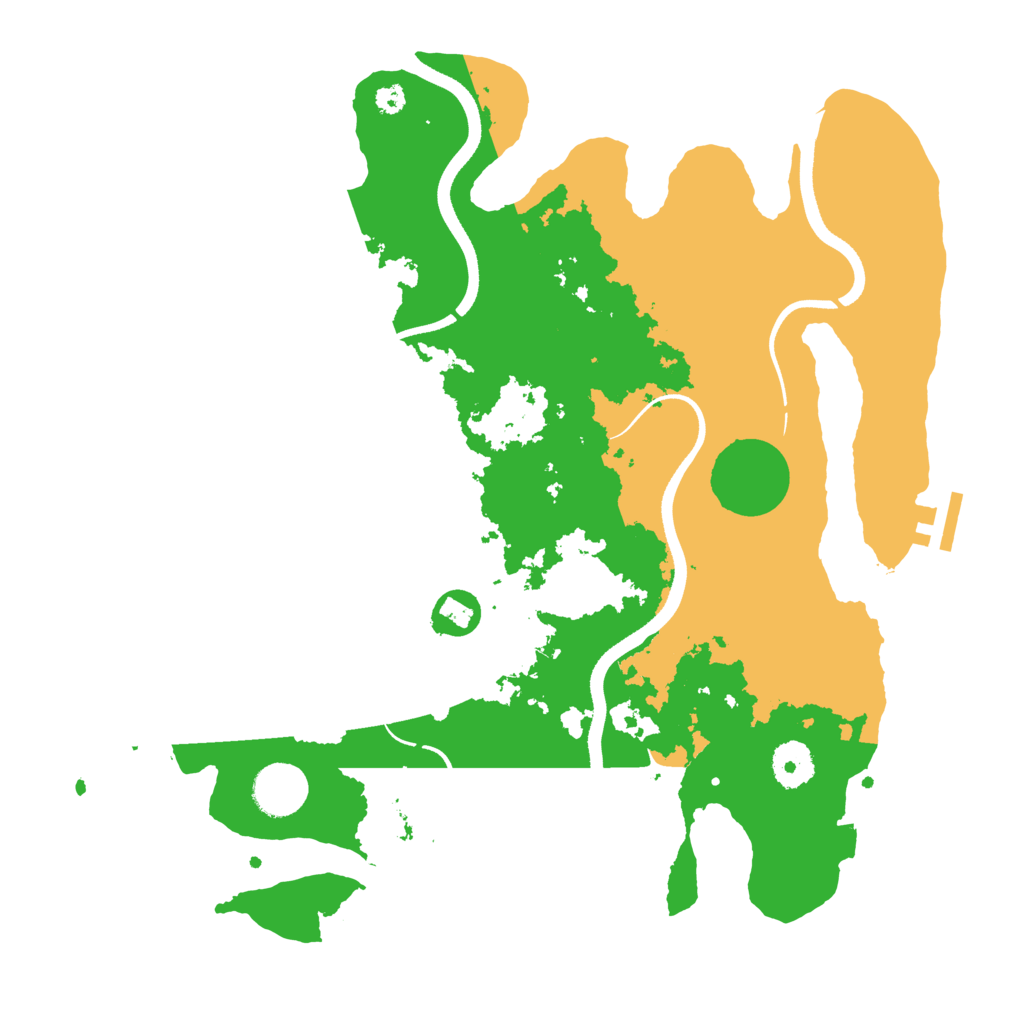 Biome Rust Map: Procedural Map, Size: 3500, Seed: 1839849139