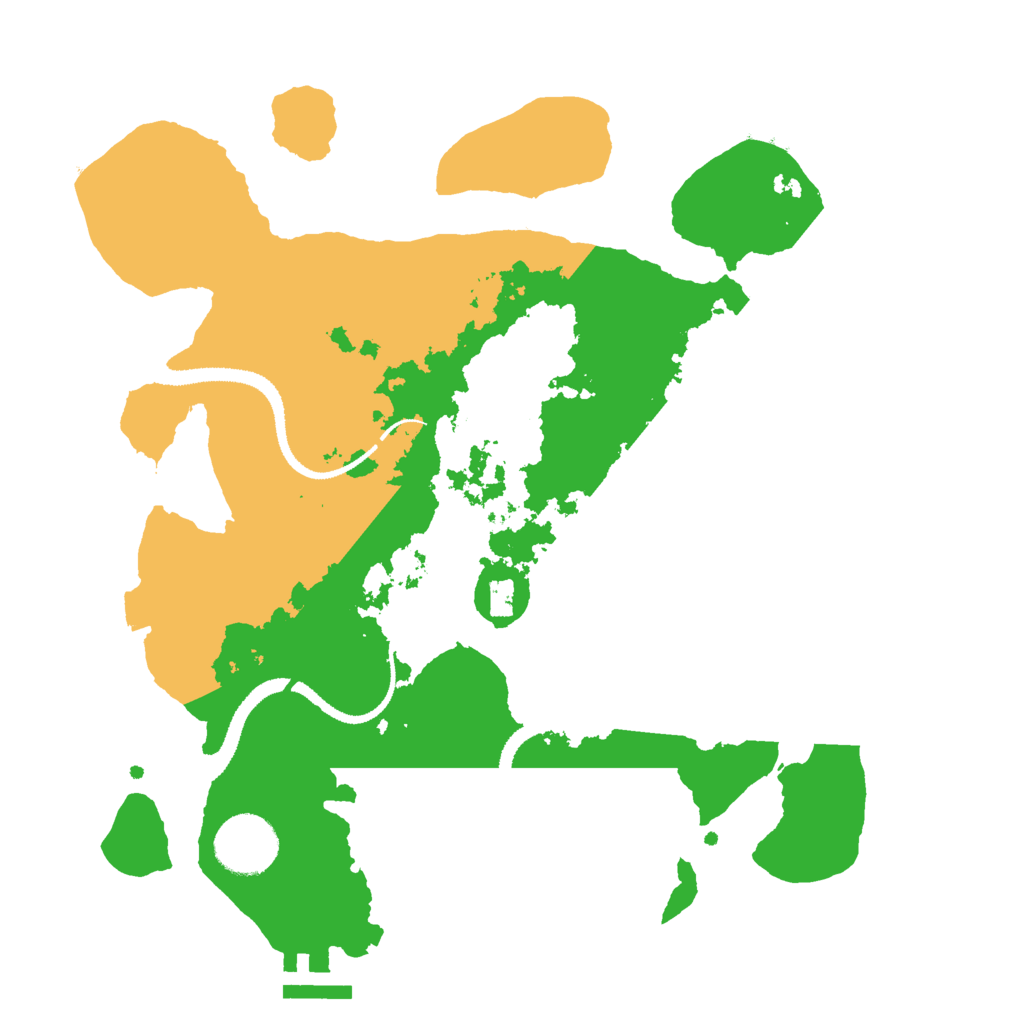 Biome Rust Map: Procedural Map, Size: 3000, Seed: 1458197426