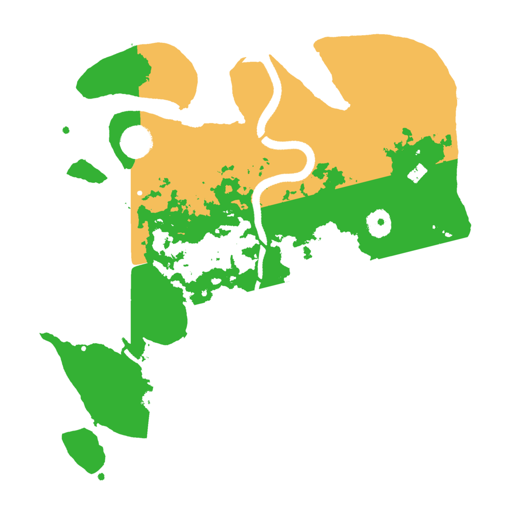 Biome Rust Map: Procedural Map, Size: 3000, Seed: 592209566