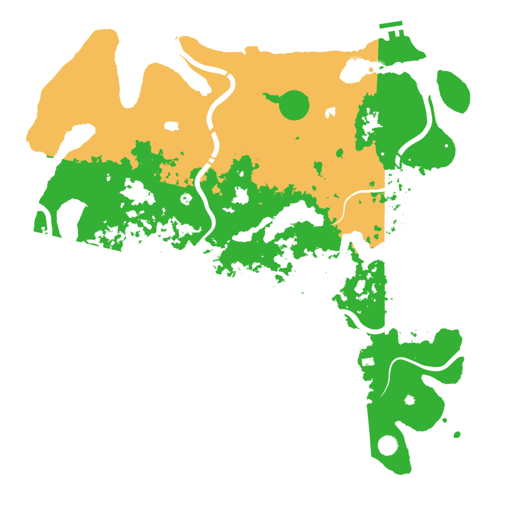 Biome Rust Map: Procedural Map, Size: 4500, Seed: 1256549803