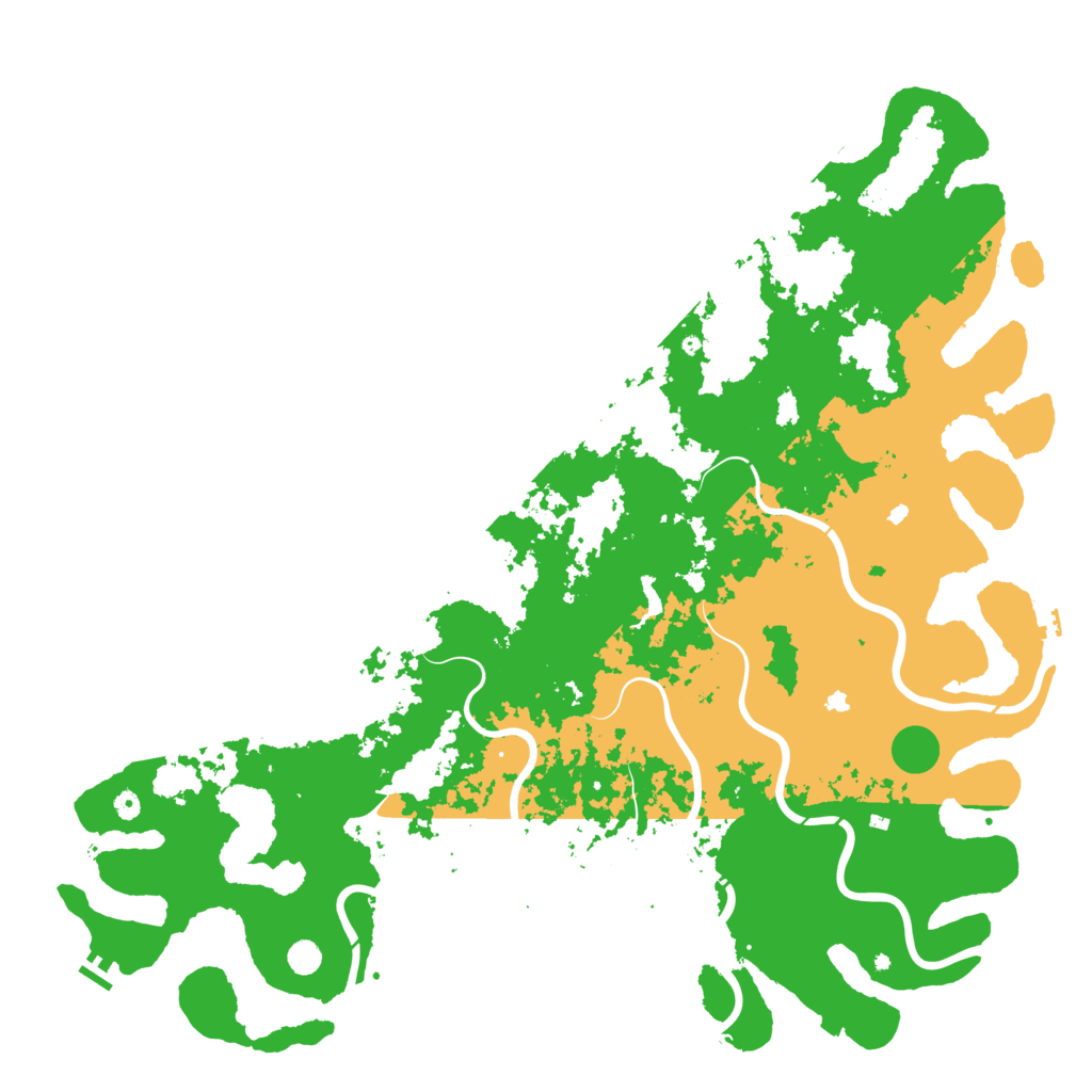 Biome Rust Map: Procedural Map, Size: 6000, Seed: 341378043