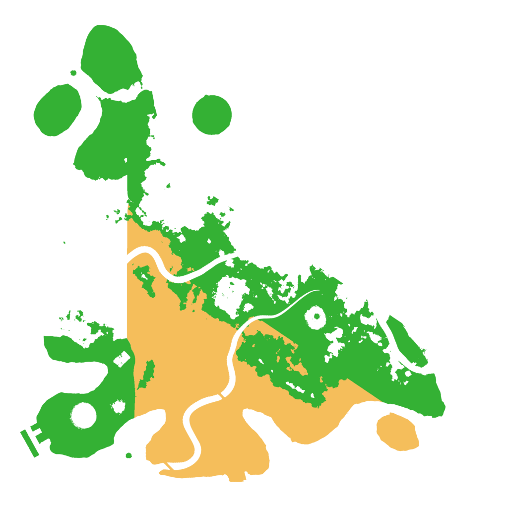Biome Rust Map: Procedural Map, Size: 3500, Seed: 658474