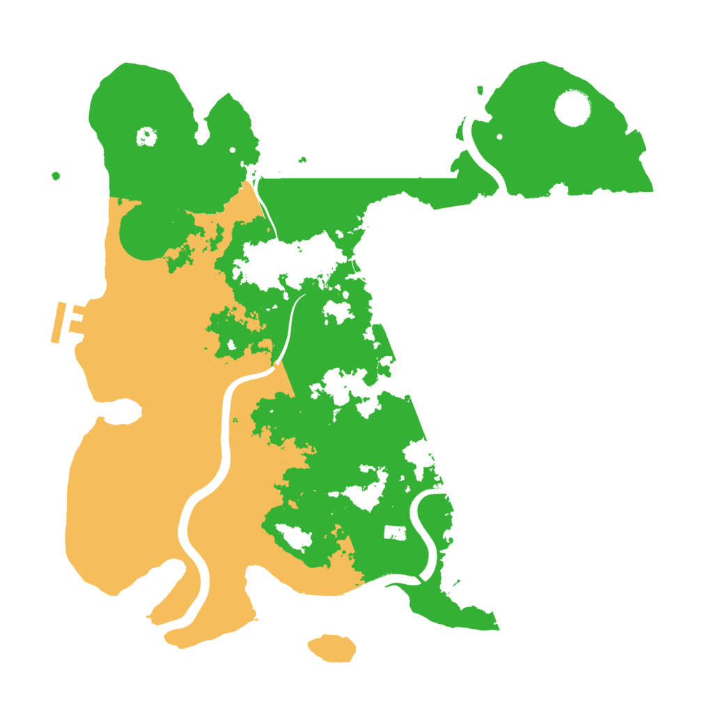 Biome Rust Map: Procedural Map, Size: 3500, Seed: 523693520