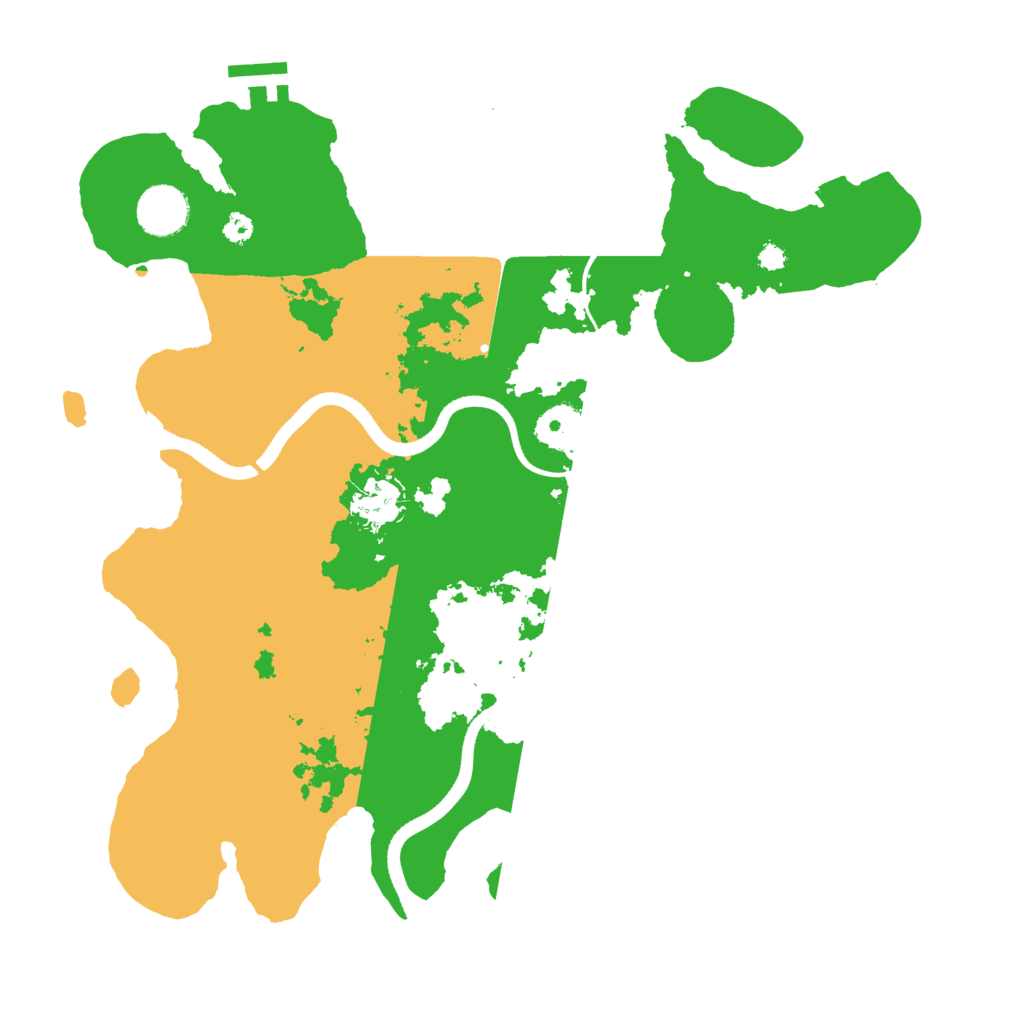 Biome Rust Map: Procedural Map, Size: 3500, Seed: 608905716