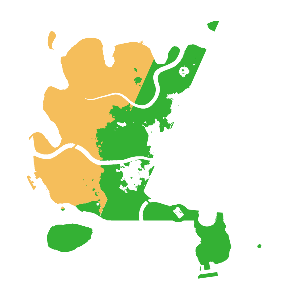Biome Rust Map: Procedural Map, Size: 3000, Seed: 91534769