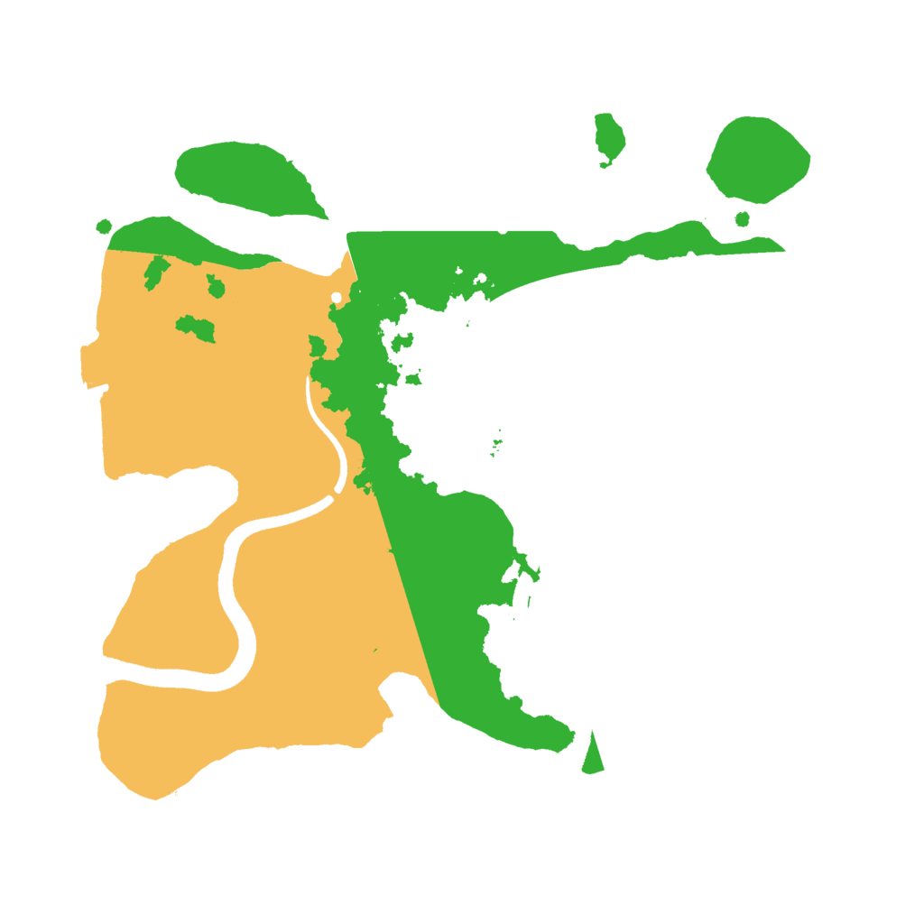 Biome Rust Map: Procedural Map, Size: 2500, Seed: 252240804