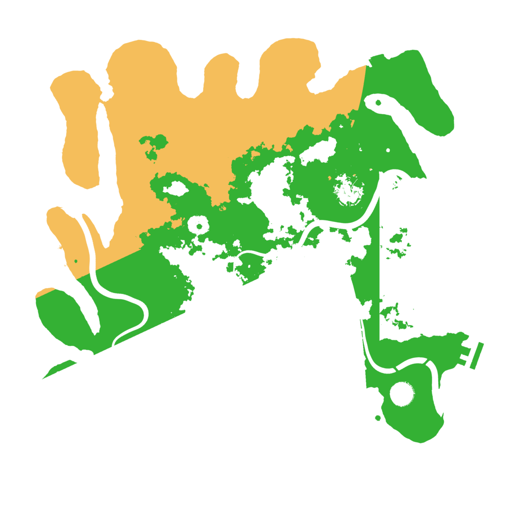 Biome Rust Map: Procedural Map, Size: 3700, Seed: 9987452