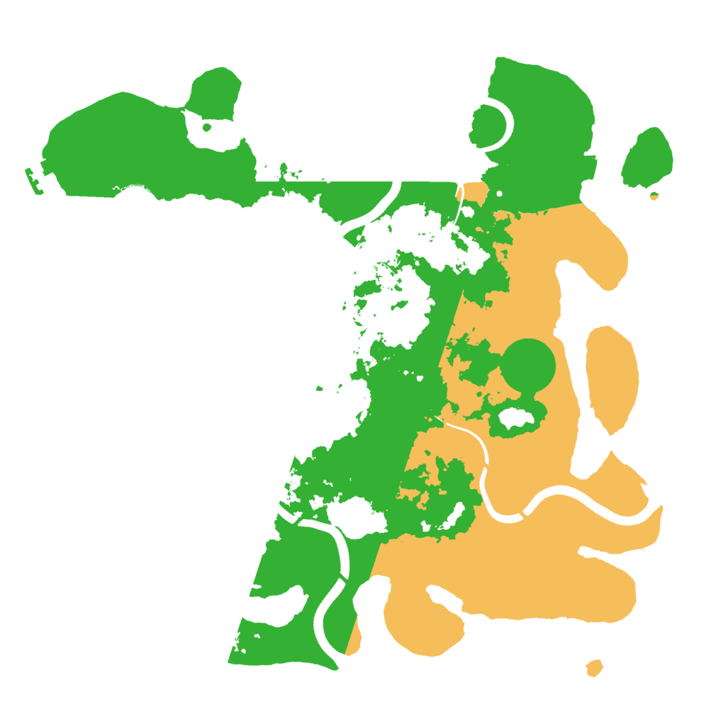 Biome Rust Map: Procedural Map, Size: 3500, Seed: 331547986