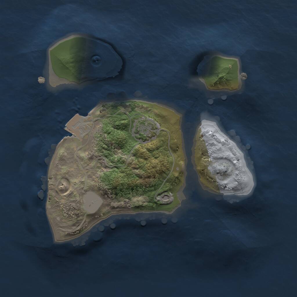 Rust Map: Procedural Map, Size: 1700, Seed: 252240804, 2 Monuments