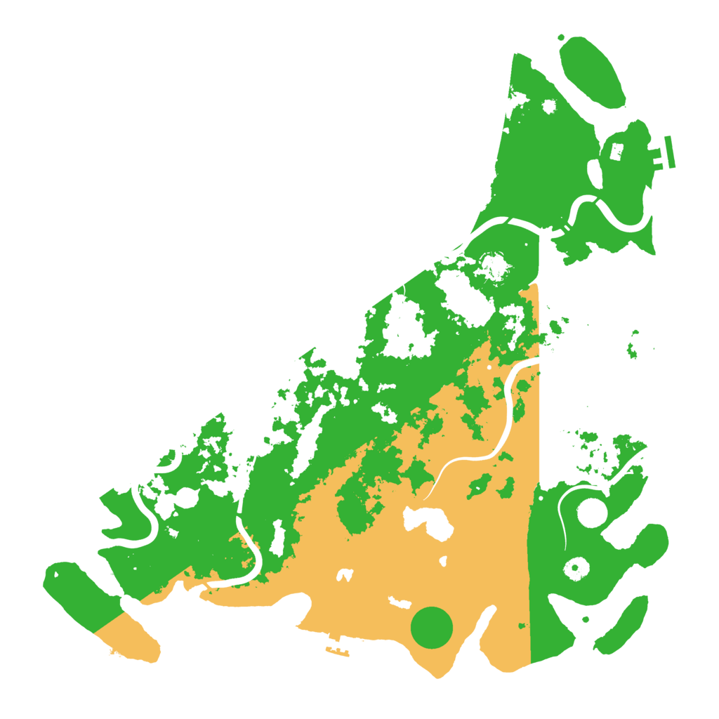 Biome Rust Map: Procedural Map, Size: 4500, Seed: 96639153