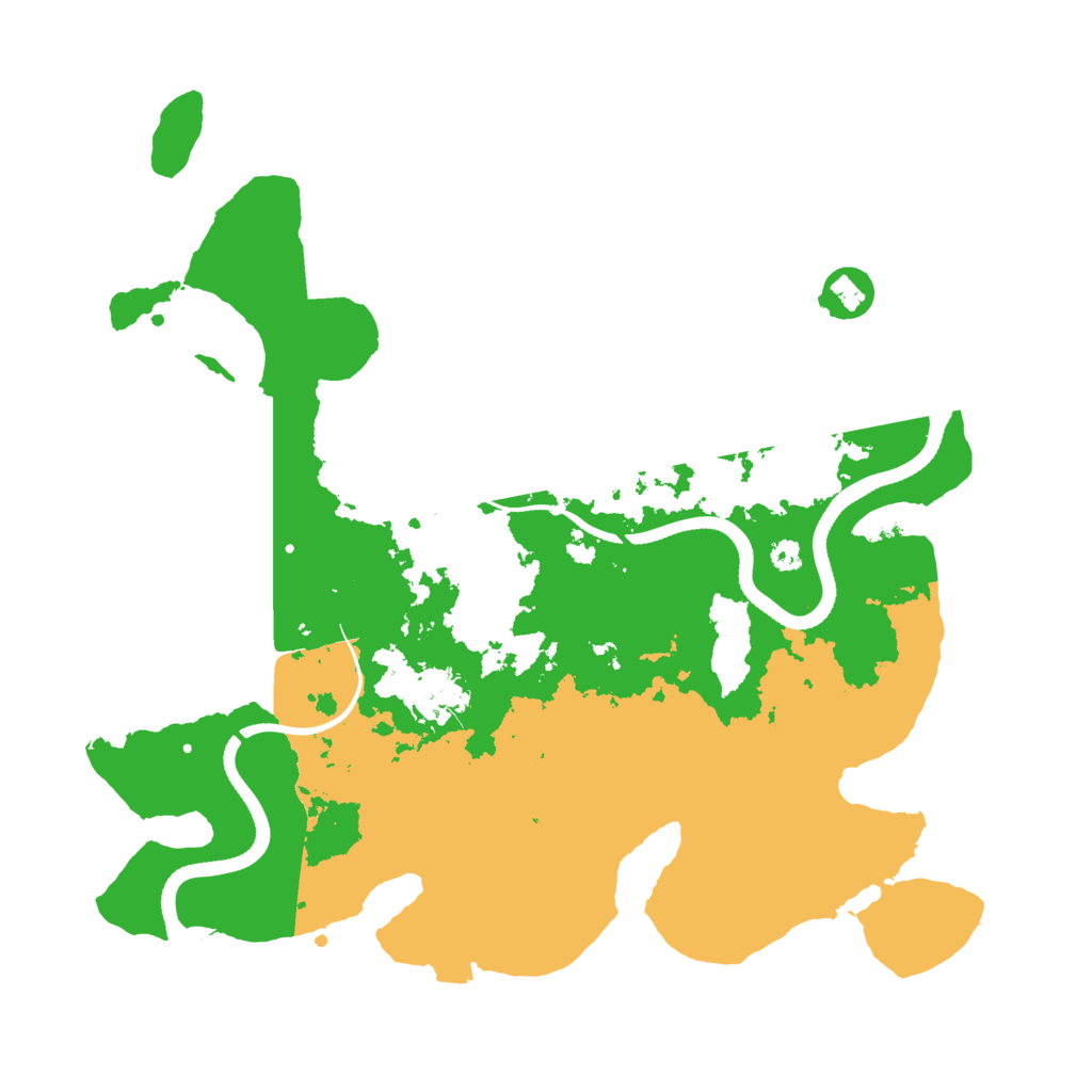 Biome Rust Map: Procedural Map, Size: 3500, Seed: 9986554
