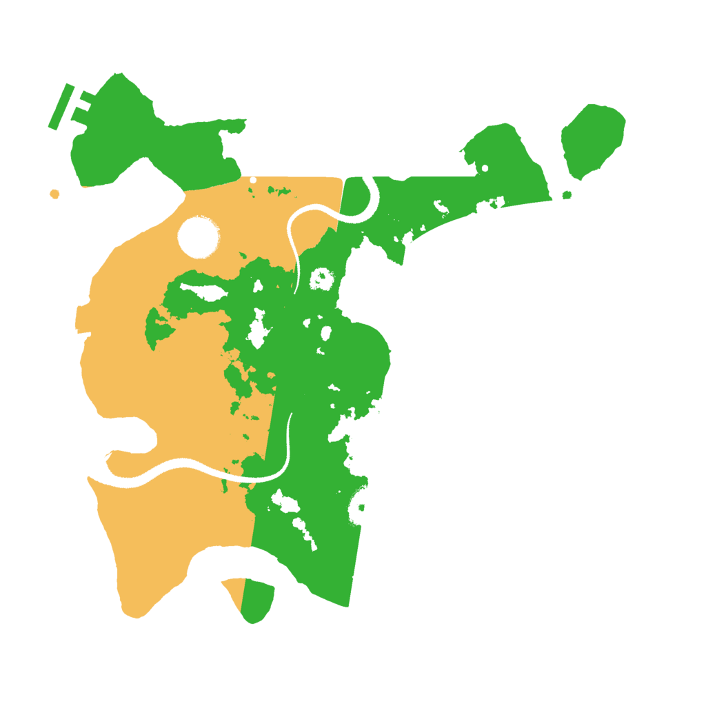 Biome Rust Map: Procedural Map, Size: 3000, Seed: 464833006