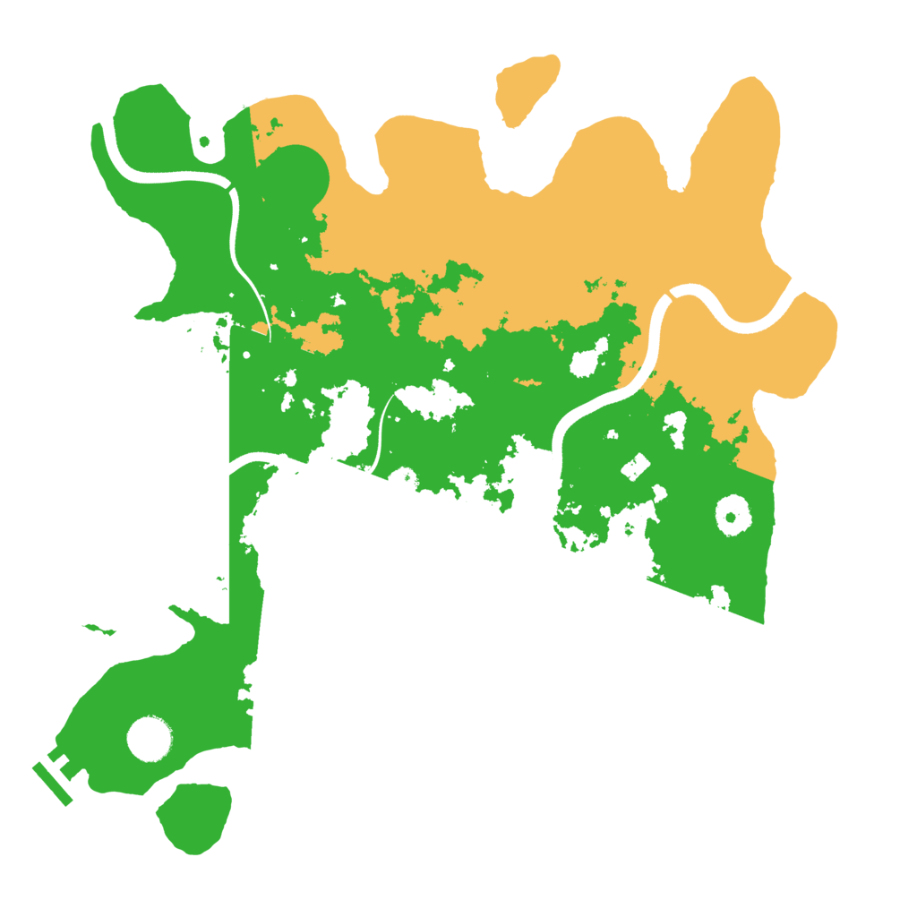 Biome Rust Map: Procedural Map, Size: 3600, Seed: 286302