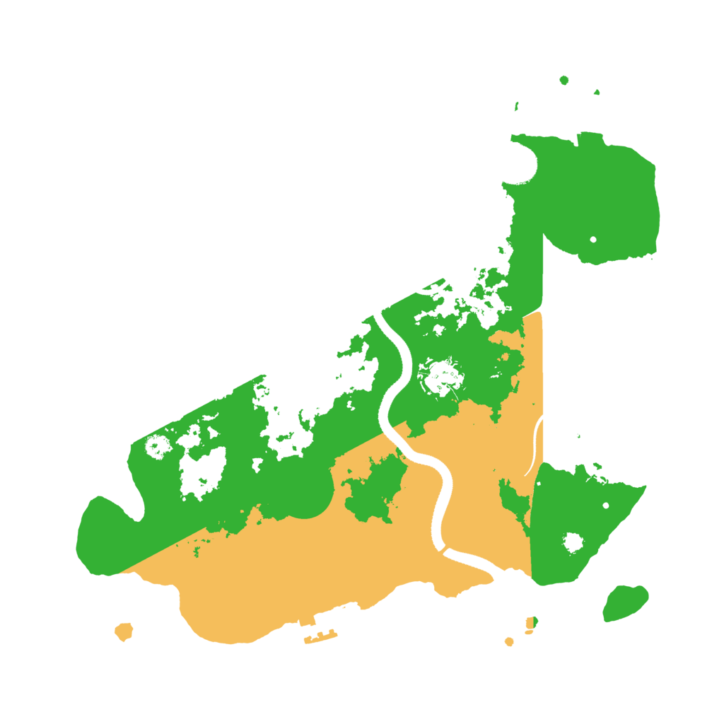 Biome Rust Map: Procedural Map, Size: 3300, Seed: 663386830