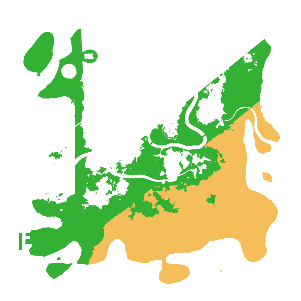 Biome Rust Map: Procedural Map, Size: 3600, Seed: 1495503223
