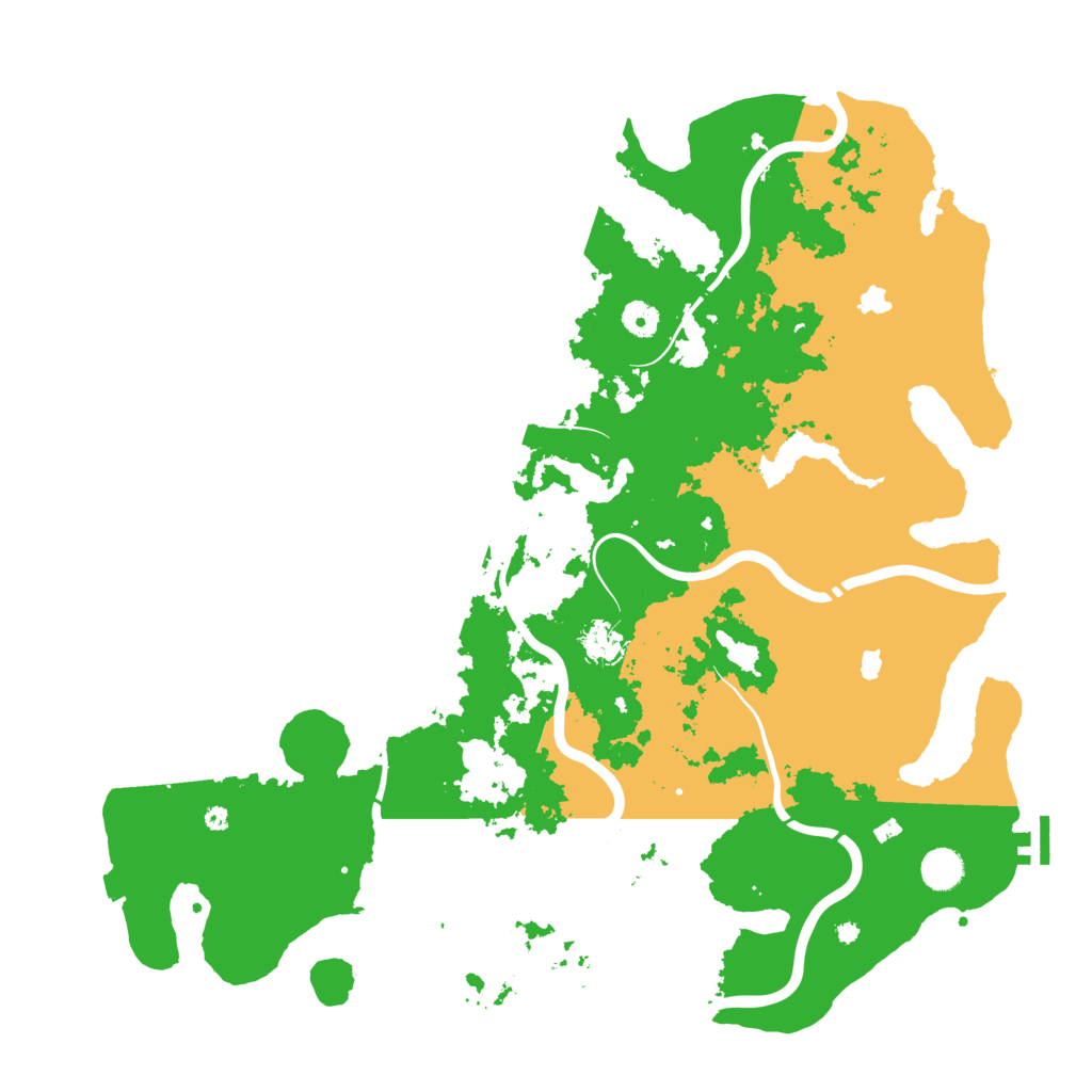 Biome Rust Map: Procedural Map, Size: 4500, Seed: 133443099