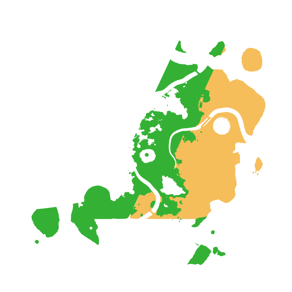 Biome Rust Map: Procedural Map, Size: 3000, Seed: 1039044073
