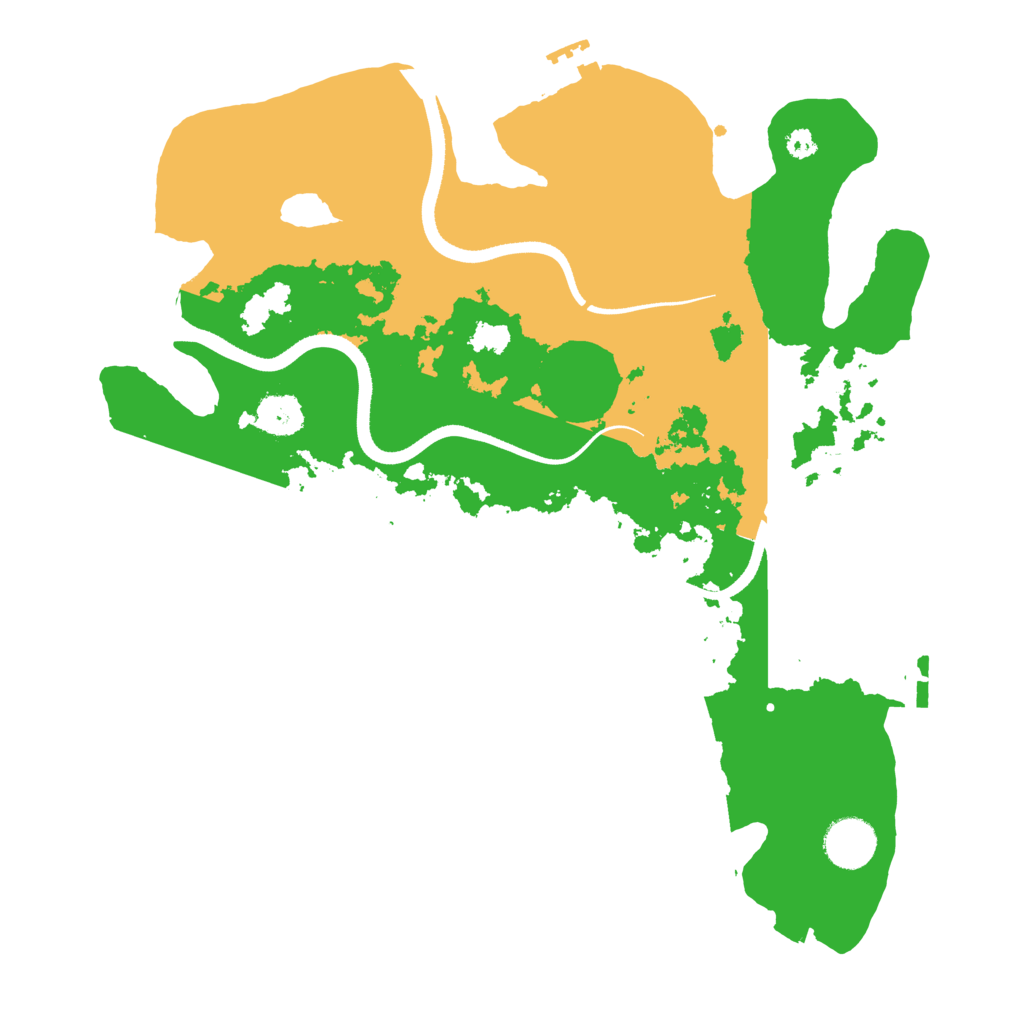 Biome Rust Map: Procedural Map, Size: 3500, Seed: 5642235