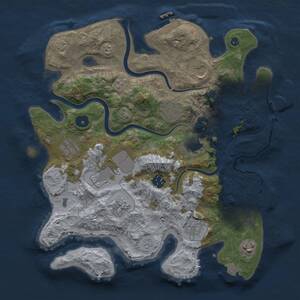 Thumbnail Rust Map: Procedural Map, Size: 3500, Seed: 5642235, 16 Monuments