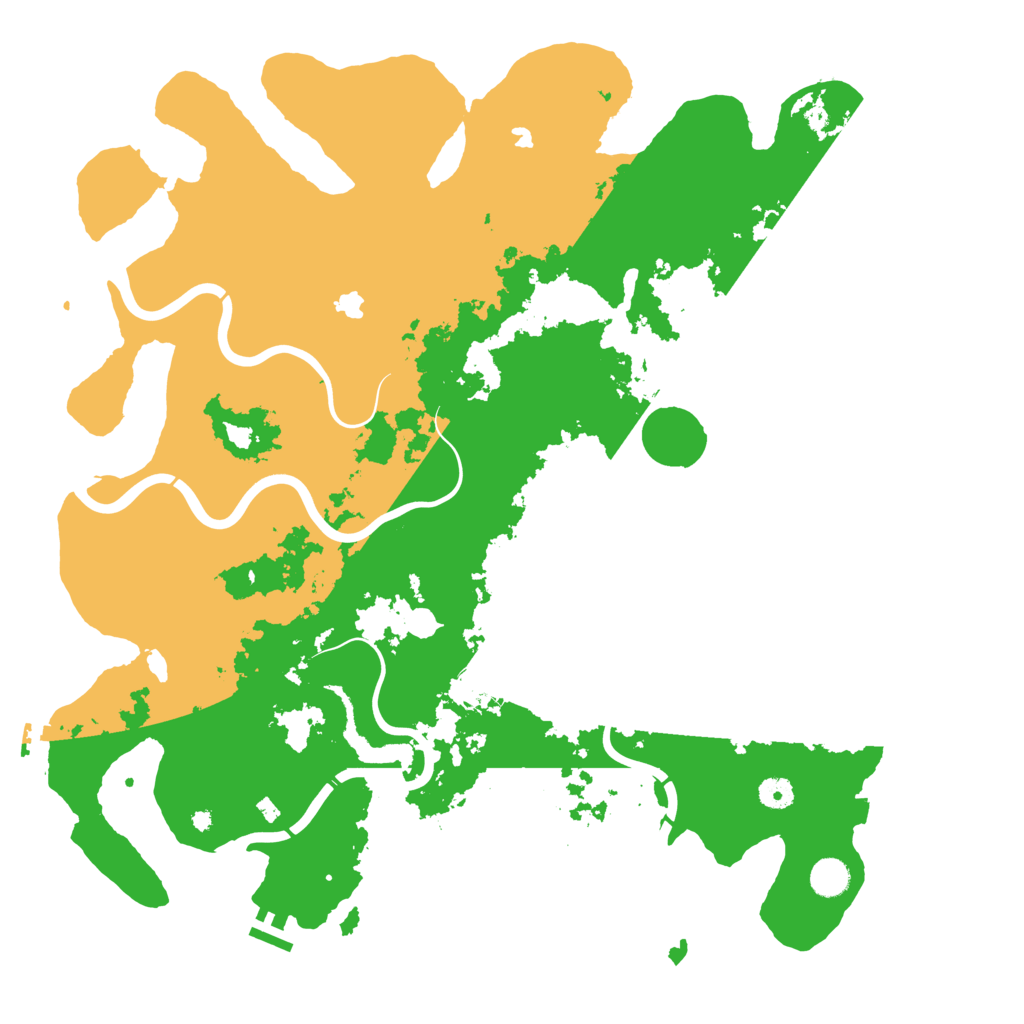Biome Rust Map: Procedural Map, Size: 4600, Seed: 1177398794