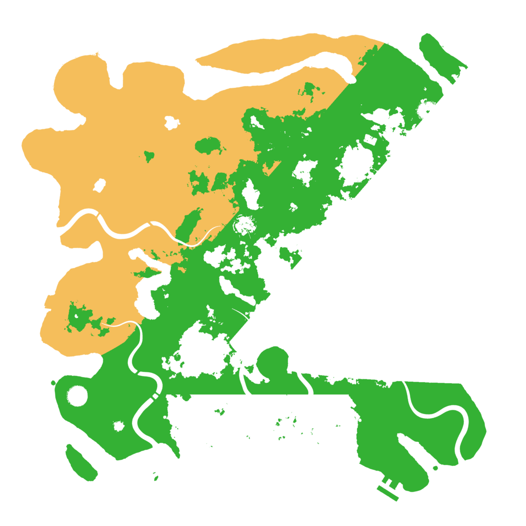 Biome Rust Map: Procedural Map, Size: 4500, Seed: 45604600