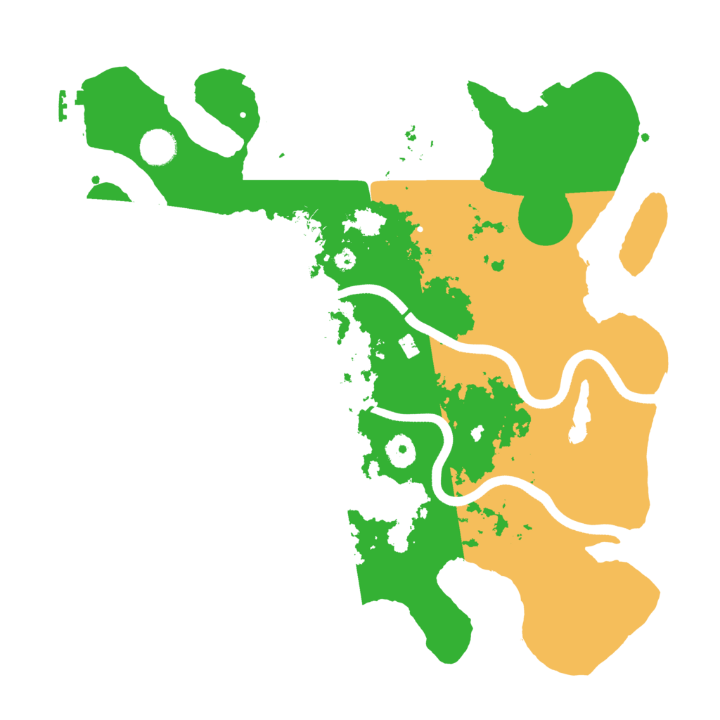 Biome Rust Map: Procedural Map, Size: 3500, Seed: 860667554