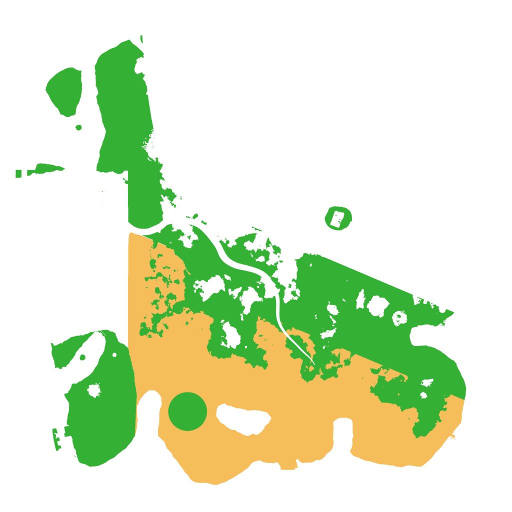 Biome Rust Map: Procedural Map, Size: 3500, Seed: 1629101043