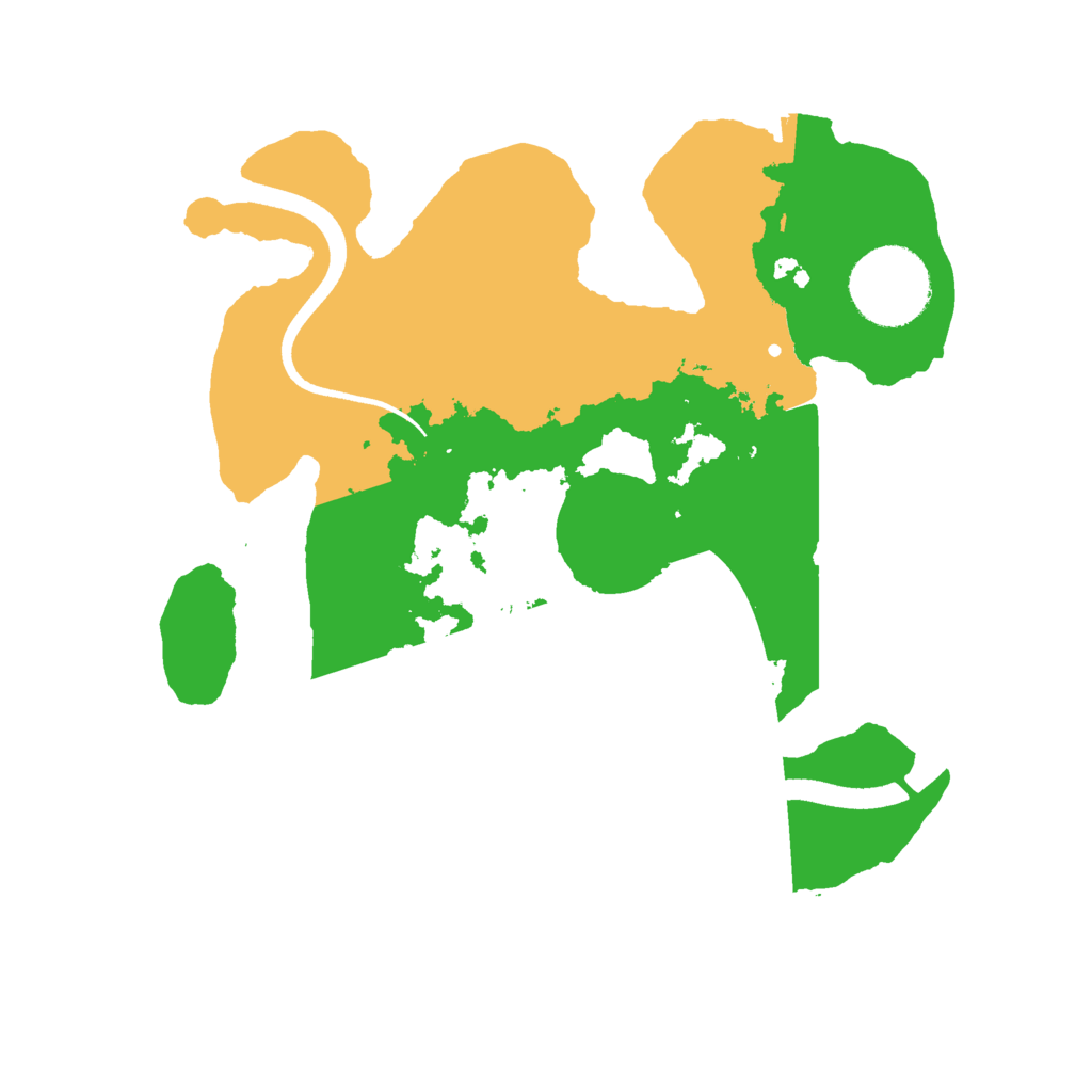 Biome Rust Map: Procedural Map, Size: 2500, Seed: 33008