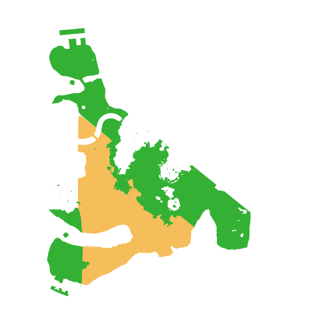 Biome Rust Map: Procedural Map, Size: 2500, Seed: 14880000