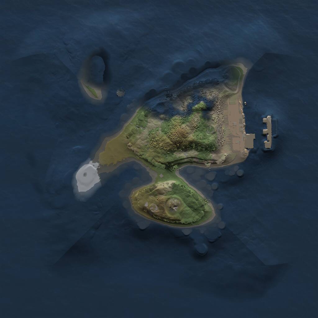 Rust Map: Procedural Map, Size: 1500, Seed: 140557382, 2 Monuments